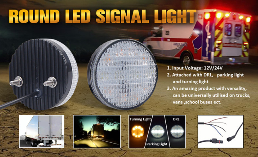 Round LED Signal Light